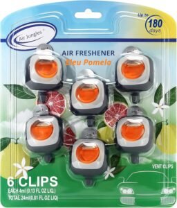 Air Jungles Eleu Pomelo Scent Car Air Freshener Clip – Freshness That Lasts for Months 16 f